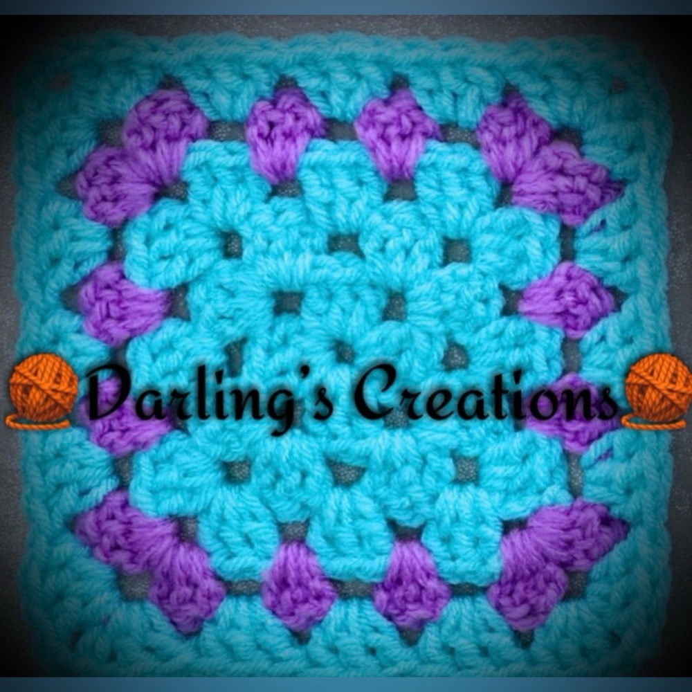 Granny Squares Crocheted Trimmed Handmade 24pcs
